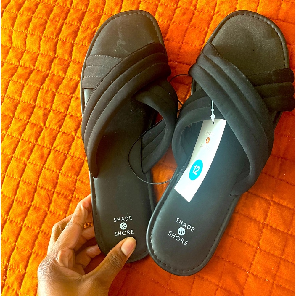 Black Slide sandals